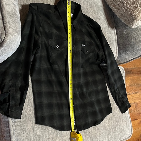 DIXXON Black Plaid Dress Shirt - Picture 5 of 10